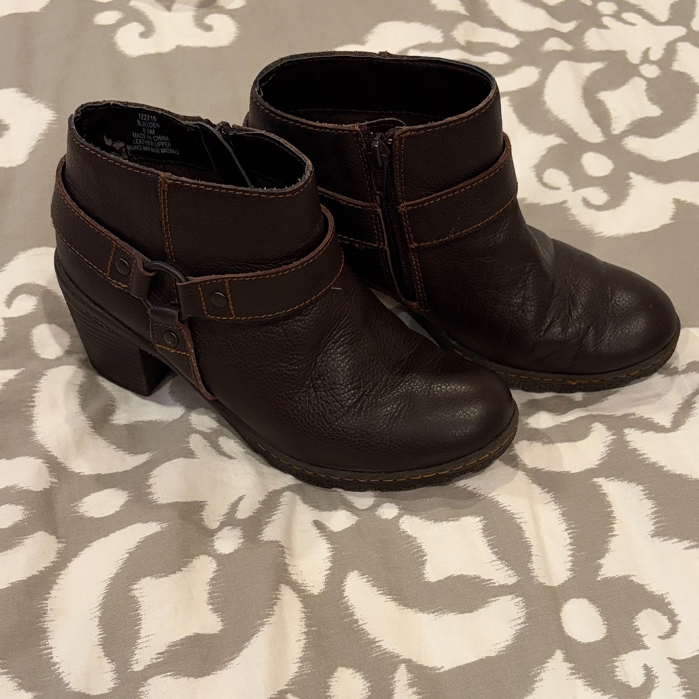 Bjorndal Dark Brown Ankle Booties Leather I ACCEPT OFFERS